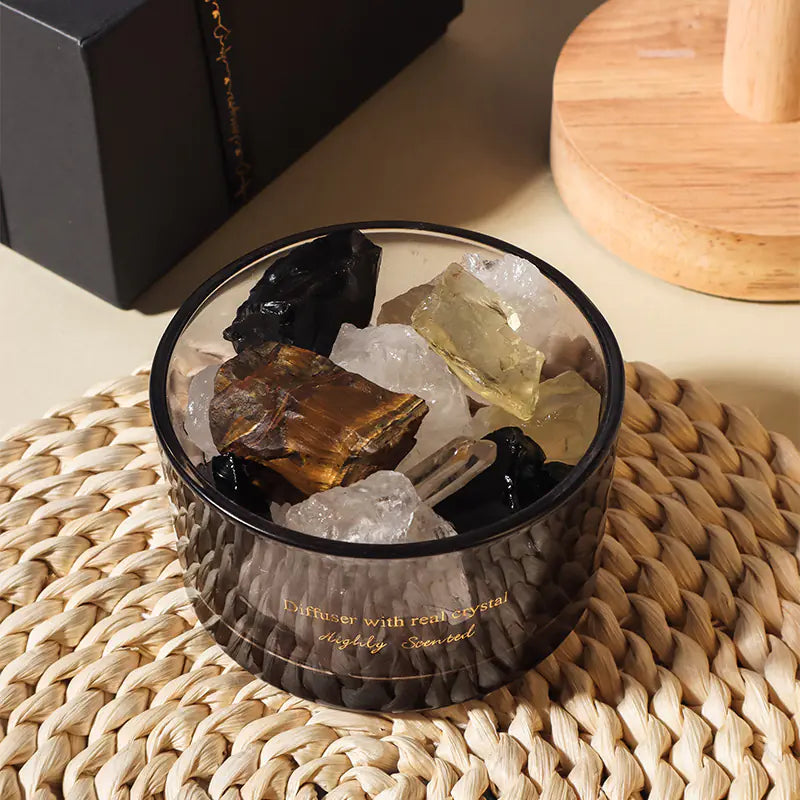 Aroma Diffuser Crystal Stone with Custom Oil (Gift)