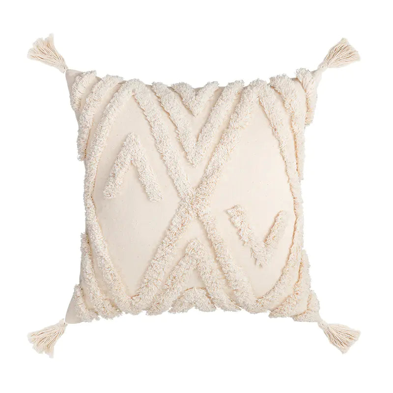 Fringed Decorative Pillowcase for Sofa
