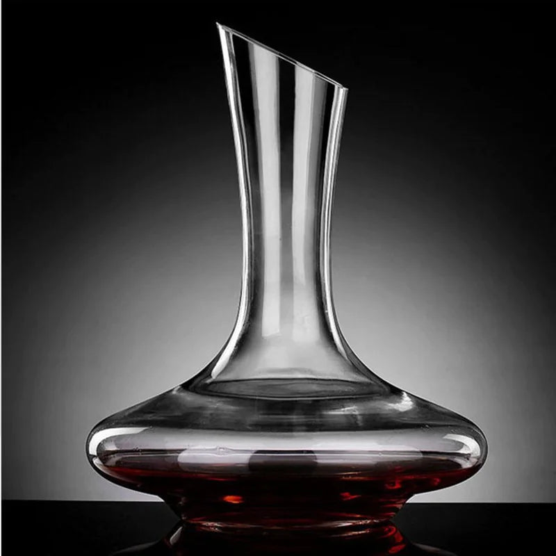 Handmade Crystal Red Wine Decanter 1000ML with Pourer