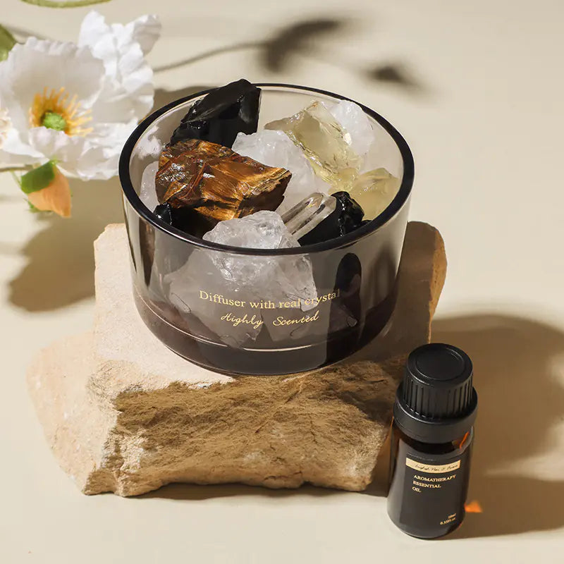 Aroma Diffuser Crystal Stone with Custom Oil (Gift)