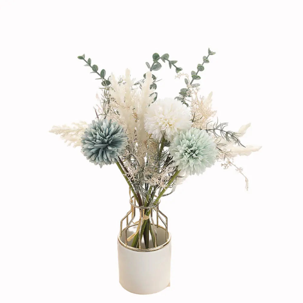 Artificial Flower Bouquet with 3 Heads for Home Decor
