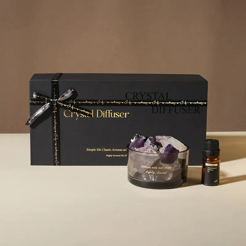 Aroma Diffuser Crystal Stone with Custom Oil (Gift)